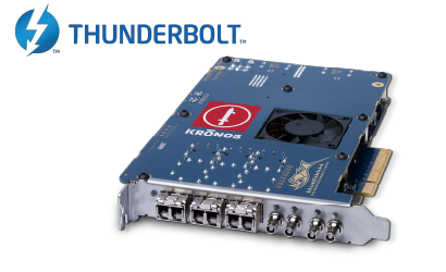 KRONOS Optikos3G ST IP Thunderbolt expansion chassis compatibility